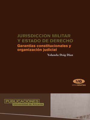 cover image of Jurisdicción Militar y Estado de Derecho